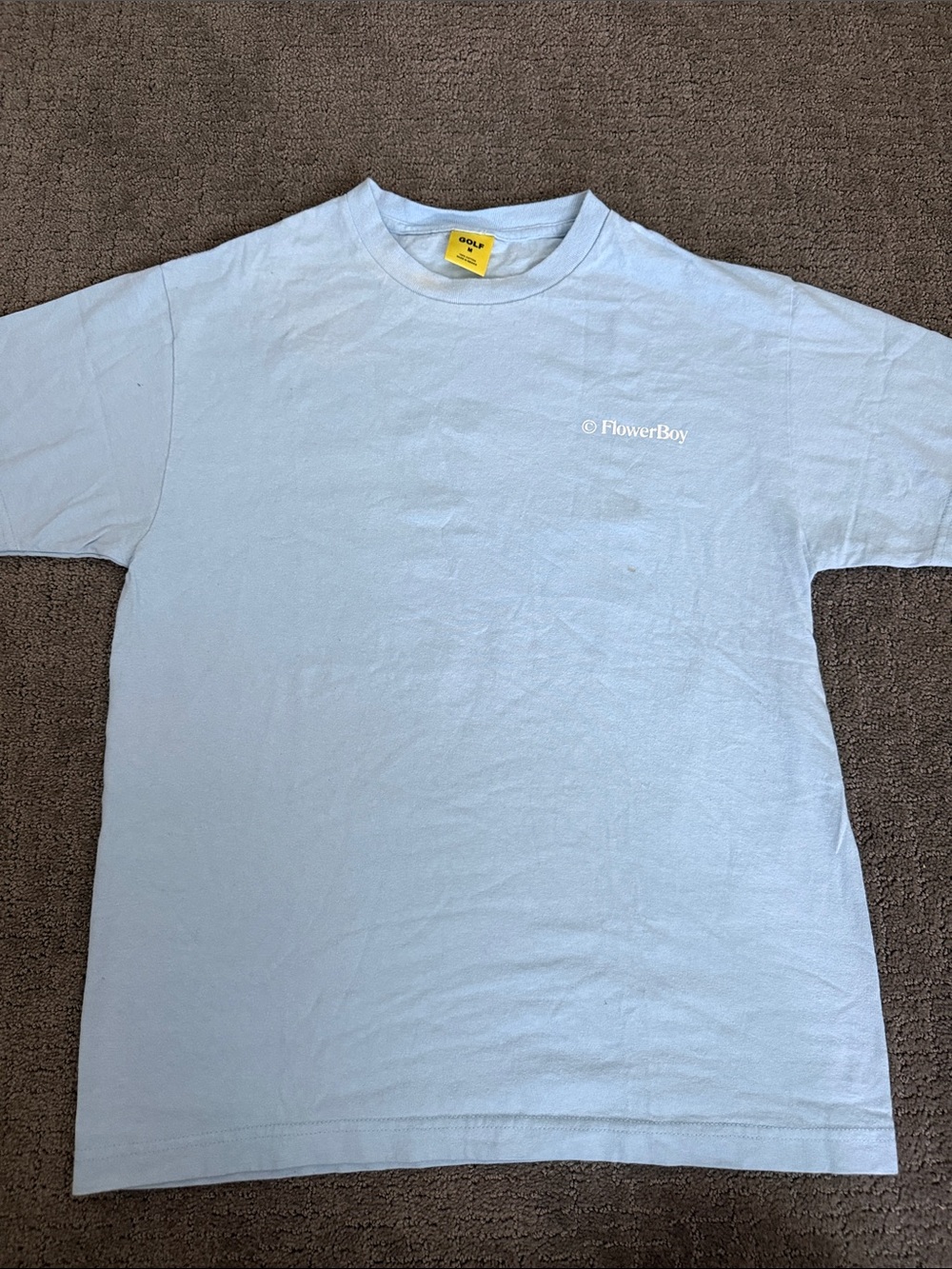 Golf Wang Light Blue FlowerBoy Chest Logo Tee - Men